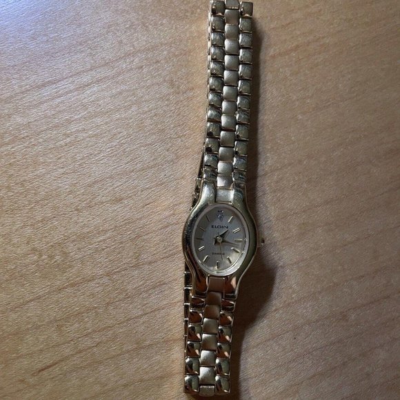 Vintage 14kgp Gold & Diamond Elgin Women’s Watch - Picture 2 of 6
